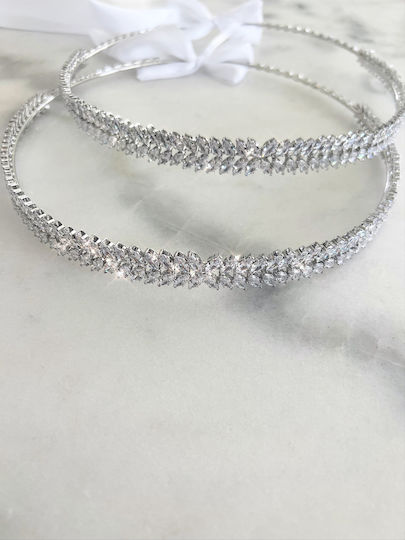 Silver Plated Wedding Crowns