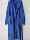 Amadeus Blue Hooded Bathrobe Large