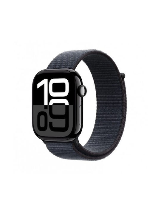 Textile Strap Smartwatch Thd Compatible Apple Watch 46 Mm Series 10 Ink Blue