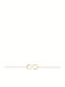 Ekan Vs2 H Damen Armband mit Design Unendlichkeit aus Gold 14K mit Diamant