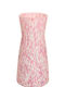 Stories Italy Murano Glass Ivory Pink Carafe