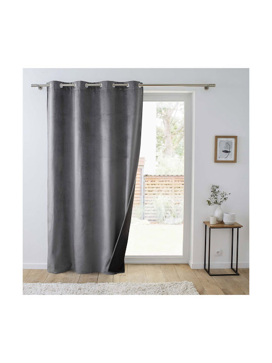 Perdea Cu Capse L-c Polarchic Gri 140x260cm