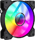 Powertech SP-PT-1309-1 Case Fan 120mm (1200rpm / 38.25cfm) with ARGB Lighting and Connection 2-Pin / 3-Pin