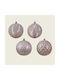 Hanging Ball Ornament Ornament Pink Set 4pcs