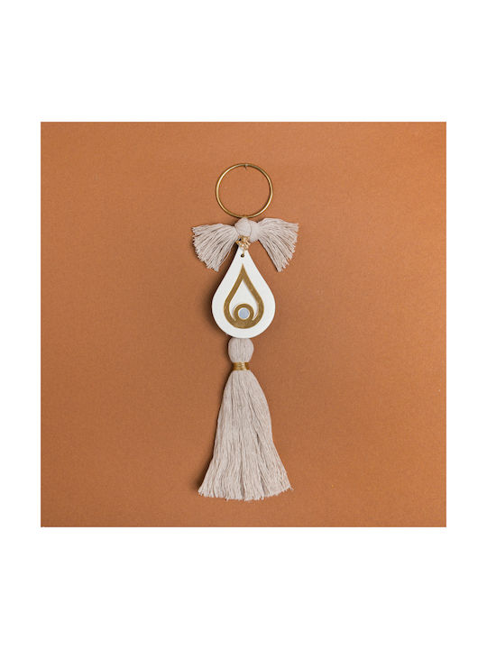 Hanging Ornament Tear Ceramic Gold