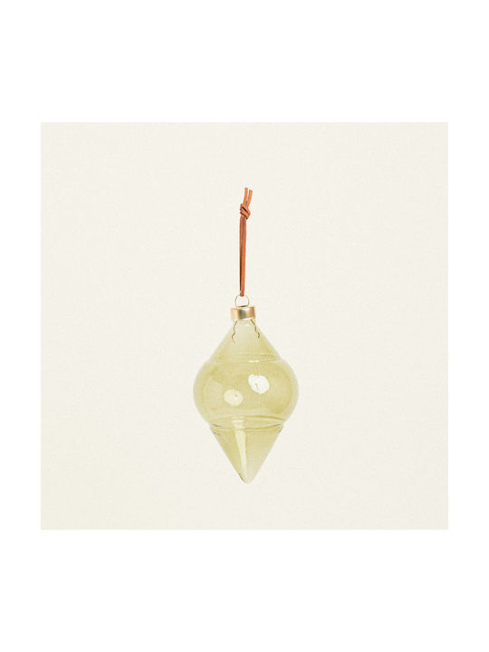 Hanging Ornament Tree Glass Green