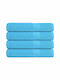 vidaXL Bath Towel 100x200cm Turquoise 4 Pieces Weight 360gsm