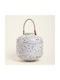 Metal Lantern Grey 30 X 28 Cm Beauty Home