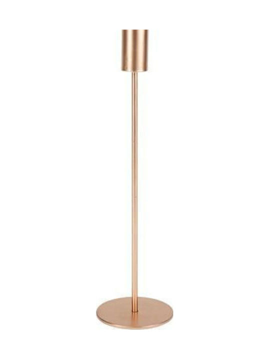 Candle Holder Pretty Rose Gold 7.8x29cm Beauty Home