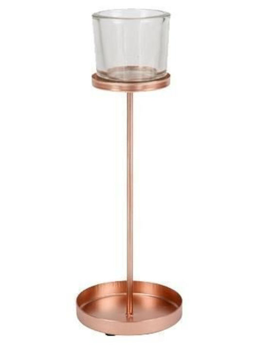 Beauty Home Bilbao Кандилник Металик в Розов Цвят 9.5x27см