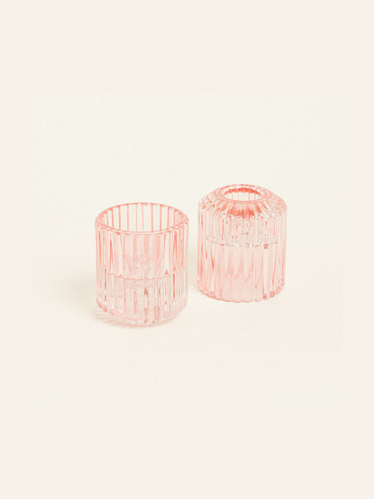 Kerzenhalter 5,5 x 6 cm Pink Beauty Home