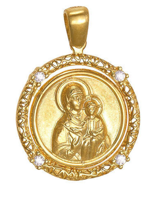Dio Jewellery Lab Pendant Kids Talisman with the Virgin Mary made of Silver PL89.1