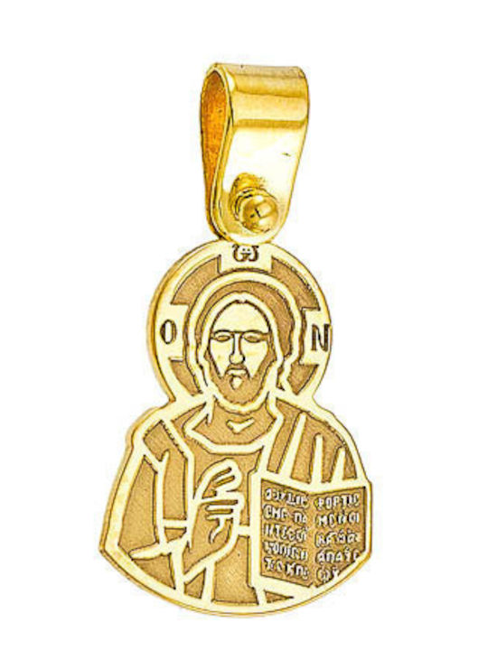 Dio Jewellery Lab Charm Φυλαχτό Κωνσταντινάτο από Επιχρυσωμένο Ασήμι 12FYM