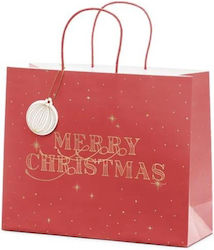 Beauty Home Merry Christmas Τσάντα Κόκκινη