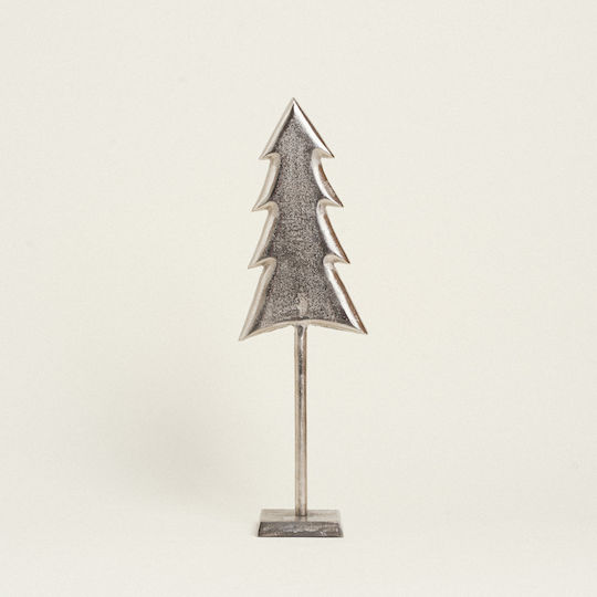 Christmas Decorative Metal Tree 55cm Silver