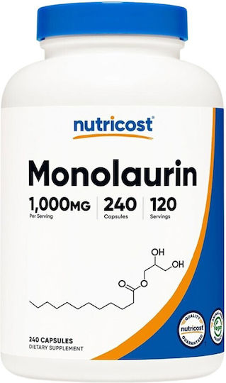 Nutricost Монолаурин 500 mg 240 Капсули