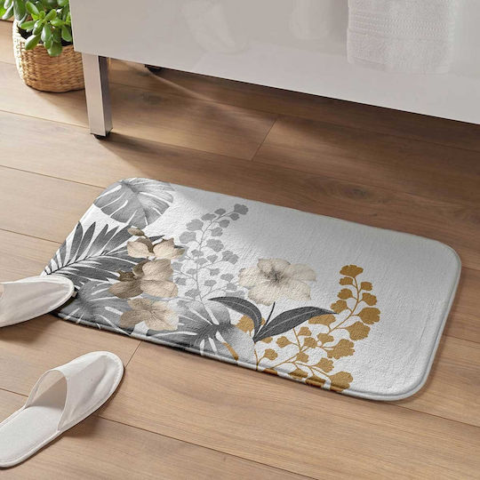 Non-Slip Bath Mat L-c Kelly 1802119 White 45x75cm