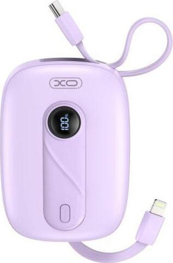 XO PR246 Power Bank 10000mAh 20W Power Delivery Μωβ