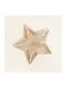 Beauty Home Weihnachtlicher Salve Metallisch Golds L36.5xB38xD2.5cm.