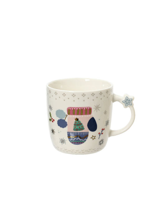 Kaemingk Weihnachtliche Becher Porzellan Weihnachtlich Becher Porzellan L9xB6.4xD9.1cm.