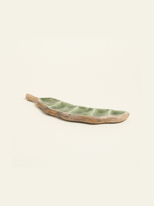 Holz-Emaille-Bohnenplatte 10 x 40 cm Beauty Home