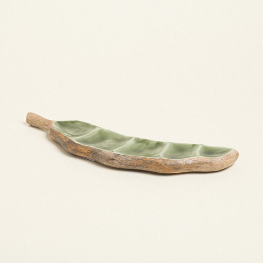 Πιατελα Ξυλινη Σμαλτο Φασολι 10 X 40 Cm Beauty Home