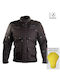 Nordcode Rhyno Oversize Ανδρικό Μπουφάν Μηχανής Cordura 4 Εποχών Αδιάβροχο Μαύρο