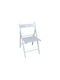 Mykonos Foldable Kitchen Wooden Chair White 43x41x78cm