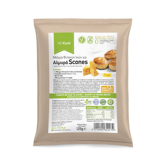 Μείγμα Φυτικών Ινών Αλμυρά Scones Τυρί Nocarb 125g