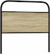 vidaXL Metal Bed Headboard Sonoma Oak 95x100cm