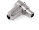 Ъглов метален мъжки ТВ щепсел Engel Mp0622c