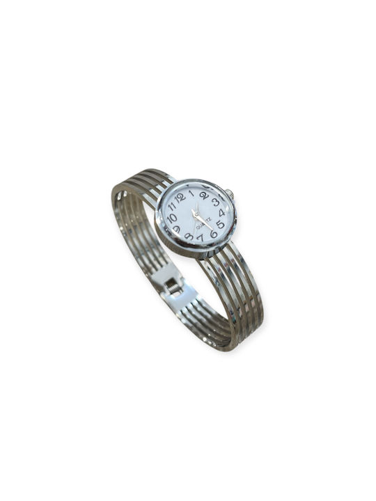 Watch with Silver Metal Bracelet