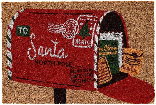 Christmas Doormat "Santa's Mailbox" Coir 60x40xh1.5cm Kaemingk 558627-2