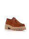 Women's Suede Oxford Shoes Tabac Brown