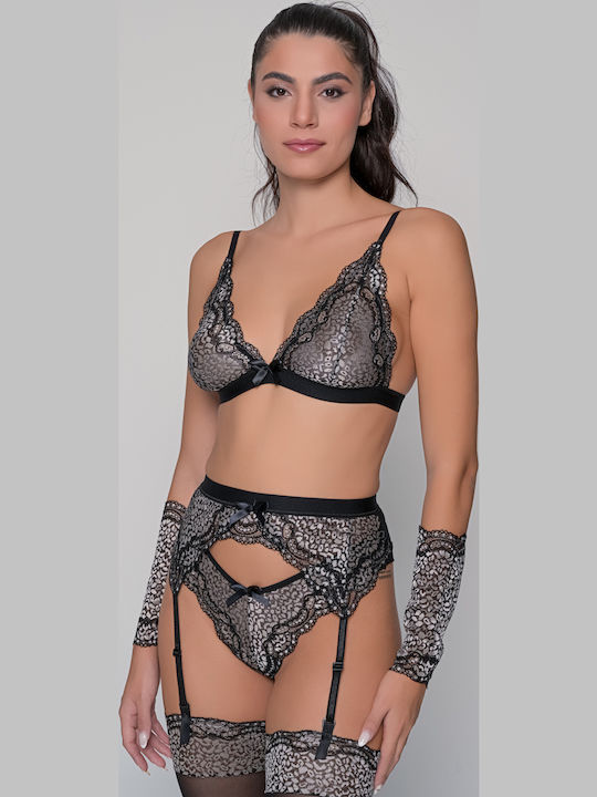 Γυναικεία Brazil 2Pack με Δαντέλα Ασημί