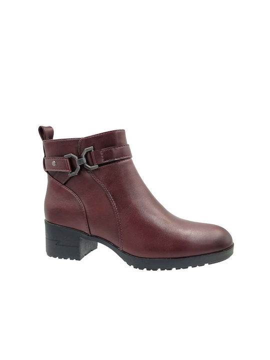 Hispaflex Women's Ankle Boots Burgundy