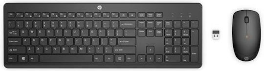 HP 235 Ασύρματο Σετ Πληκτρολόγιο & Ποντίκι Ελληνικό Γκρι