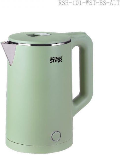 Winning Star Βραστήρας 1.8lt 1500W Πράσινος