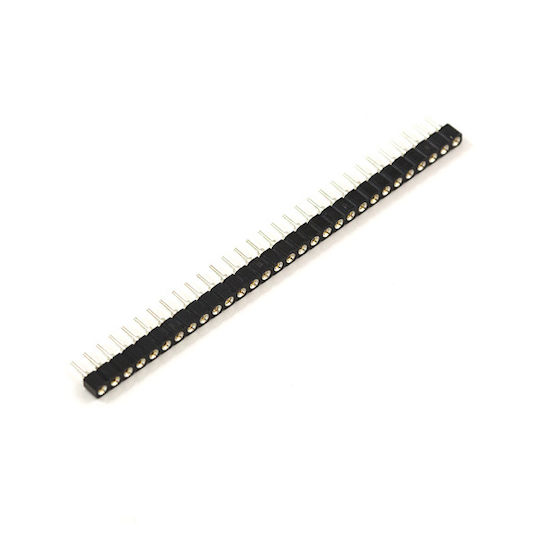 Pin Header 1x40 Female 2.54mm Black Round 40 Pin