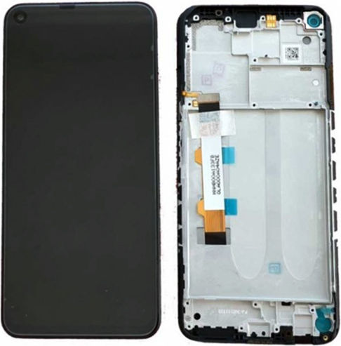 Οθόνη Grade A με Μηχανισμό Αφής και Πλαίσιο για Redmi Note 9T (Μαύρο)