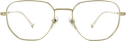 Snob Milano Ravizza Rame Ochelari Metalic Argin...