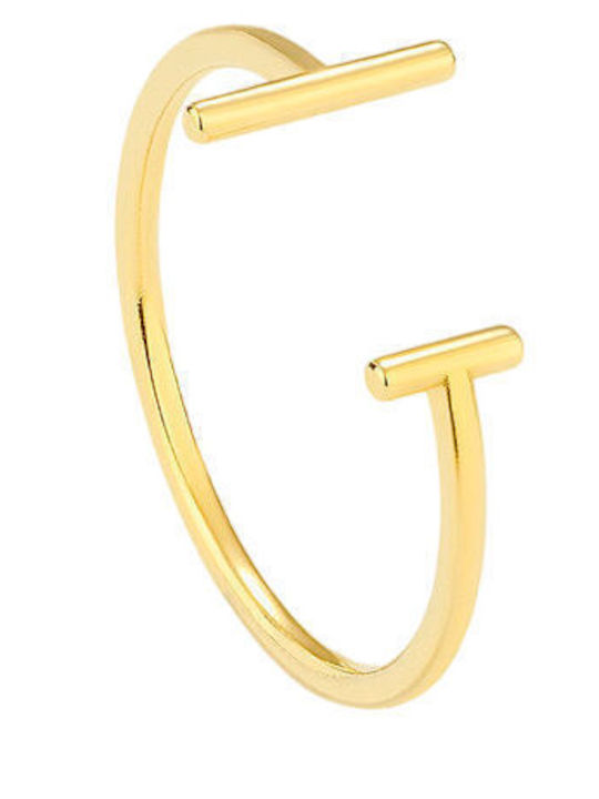 Radiant Ring made of Steel Gold Plated