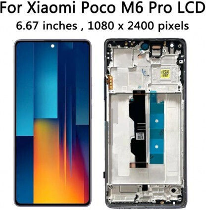 Οθόνη με Μηχανισμό Αφής για Redmi Note 13 4G (Μπλε)