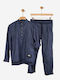 Set pentru copii cu pantaloni Iarnă 2buc Blue