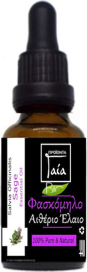 Gaia Products Biologisch Ätherisches Öl Salbei mit Tropfenzähler 10ml