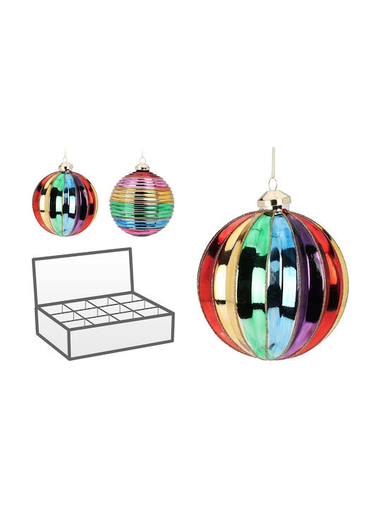 Hanging Ball Ornament Ornament Glass 12cm Set 6pcs