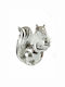 Zen Collection Weihnachtliche Keramisch Figur Eichhörnchen Silber Höhe 16cm
