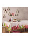 Kentia Snow Christmas Tablecloth Fabric Red L160xW230cm.