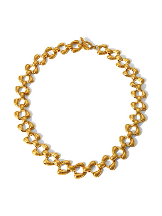 Callajewels Chain Neck made of Steel Gold-plated