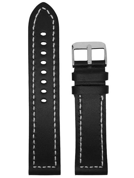 VStraps Δερμάτινο Λουράκι Μαύρο 22mm